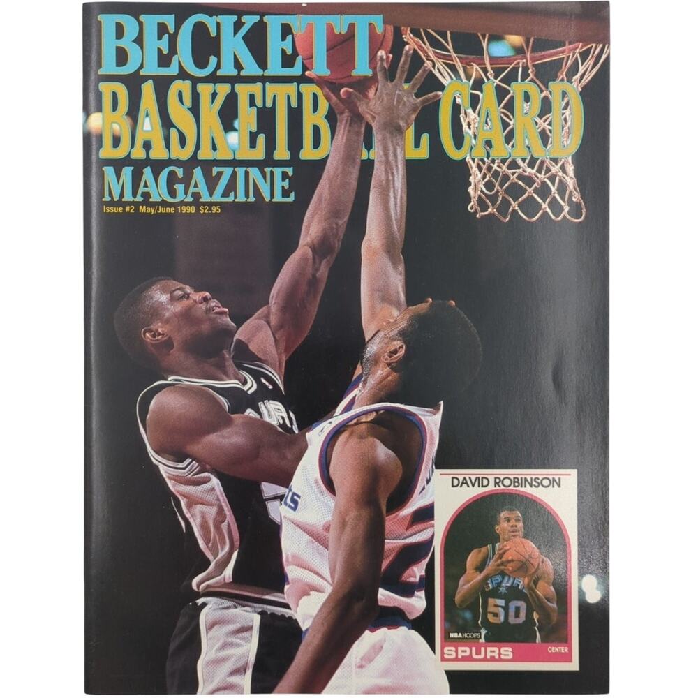 Beckett Basketball Card Magazine May/June 1990 David Robinson Issue #2 Cards